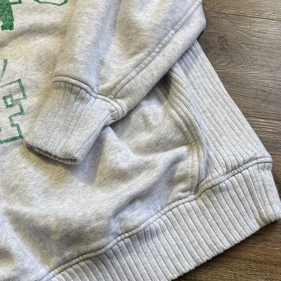 Aerie Gray Santa's BFF Crew Neck Sweater - Picture 4 of 6